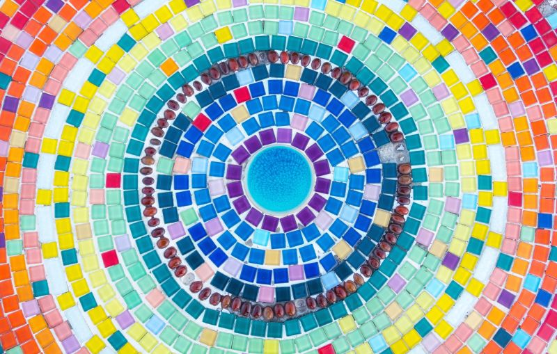 Mosaic Tile Floor Installation